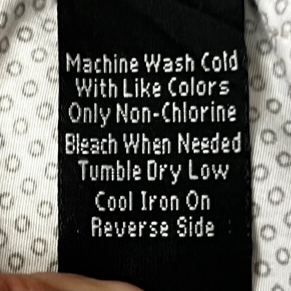 Tranquility & Mayhem 3XL Dress Shirt Geometric LS Roll-tab Button-Up Plus Size - Picture 15 of 16